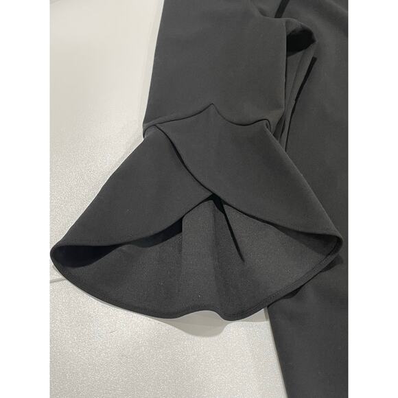 Vince Camuto Black Dress with 3/4 Length Tulip Sleeves New Without Tags Size 8 - Picture 4 of 9